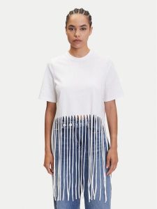 ONLY T-Shirt Zinna 15325262 Biały Regular Fit. Białe t-shirty ONLY, s, bez wzorów, z bawełny, bez kołnierzyka, bez ramiączek. Za 99,99 zł.