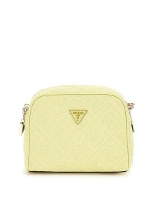 Guess Torebka 176299 Żółty. Żółte listonoszki Guess, z aplikacjami, ze skóry, bez dodatków. Za 269,99 zł.