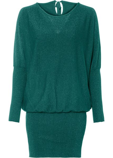 Sukienka dzianinowa z lejącej mieszanki wiskozy. Czarne sukienki bonprix, bez wzorów, z dzianiny, eleganckie, bez kołnierzyka, bez ramiączek. Za 139,99 zł.