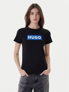 HUGO T-Shirt Classic 50510772 Czarny Slim Fit. Czarne t-shirty Hugo, xs, bez wzorów, z bawełny, bez kołnierzyka, bez ramiączek. Za 129,99 zł.