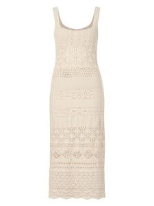 Rich & Royal Sukienka w kolorze kremowym rozmiar: M. Brązowe sukienki Rich & Royal, m, bez wzorów, z bawełny, bez kołnierzyka, bez ramiączek, maxi. Za 194,18 zł.