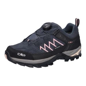 Buty sportowe trekkingowe damskie CMP Rigel. Czarne buty trekkingowe CMP, z materiału, bez zapięcia. Za 499,00 zł.