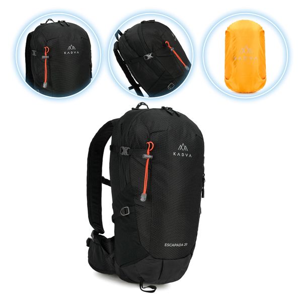 Plecak turystyczny KADVA Escapada 20 l. Czarne plecaki KADVA. Za 179,99 zł.