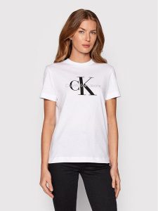 Calvin Klein Jeans T-Shirt J20J219142 Biały Regular Fit. Białe t-shirty Calvin Klein Jeans, xs, bez wzorów, z bawełny, bez kołnierzyka, bez ramiączek. Za 109,99 zł.