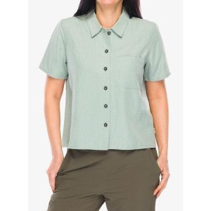 Koszula turystyczna damska Royal Robbins Desert Pucker S/S. Zielone koszule ROYAL ROBBINS, s, bez wzorów, bez kołnierzyka, bez ramiączek. Za 235,99 zł.