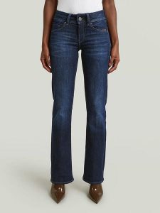 G-Star Dżinsy - Bootcut fit - w kolorze granatowym rozmiar: W25/L32. Niebieskie jeansy G-Star, z aplikacjami, ze skóry. Za 266,01 zł.