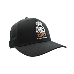 Czapka Real Madryt 1902 - oficjalna licencjonowana. Czarne czapki REAL MADRID, bez wzorów. Za 99,00 zł.
