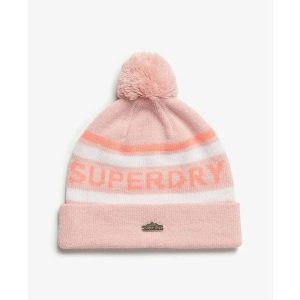 Kapelusz damski Superdry Logo. Czerwone kapelusze Superdry, bez wzorów. W wyprzedaży za 131,90 zł.
