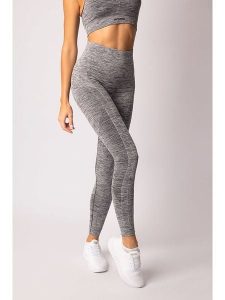 Spaio Legginsy sportowe "Melange" w kolorze szarym rozmiar: XS. Szare legginsy Spaio, bez wzorów, z materiału. Za 130,99 zł.