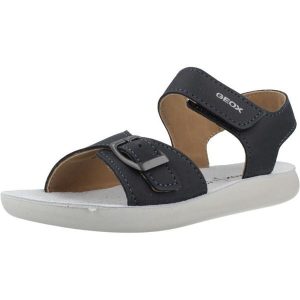 Sandały GEOX J SANDAL LIGHTFLOPPY Niebieski. Niebieskie buty trekkingowe Geox, ze skóry, bez zapięcia. Za 197,99 zł.