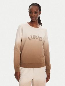 Liu Jo Sport Bluza TA5114 FS090 Beżowy Regular Fit. Brązowe bluzy Liu Jo Sport, s, bez wzorów, z bawełny, bez kaptura. Za 339,99 zł.