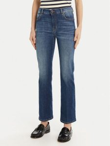 Weekend Max Mara Jeansy Rapallo 2515181011 Granatowy Flare Fit. Niebieskie jeansy Weekend Max Mara, bez wzorów, z bawełny. Za 559,99 zł.