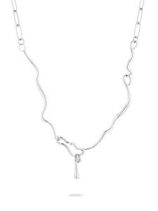 Liebeskind Naszyjnik z elementem ozdobnym - dł. 45 cm rozmiar: onesize. Szare naszyjniki Liebeskind, ze stali. Za 244,22 zł.