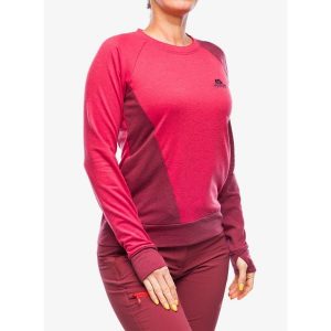Bluza wspinaczkowa damska Mountain Equipment Endika Top. Czerwone bluzy MOUNTAIN EQUIPMENT, l, bez wzorów, bez kaptura. Za 287,99 zł.
