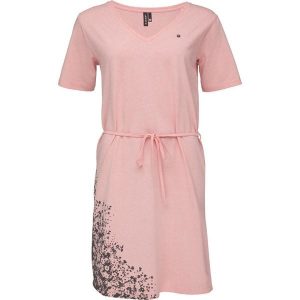 Damska sukienka letnia Loap Aurora XL - Elegancja i komfort z lekkiej bawełny. Czerwone sukienki ZSPORT, na lato, xl, bez wzorów, z bawełny, sportowe, bez kołnierzyka, bez ramiączek, dopasowane. Za 159,99 zł.