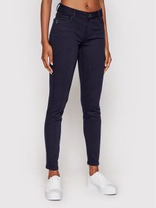 Morgan Jeansy 201-PETRA.N Granatowy Skinny Fit. Niebieskie jeansy Morgan, bez wzorów, z bawełny. Za 119,99 zł.