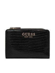 Guess Portfel SWKG95 31156 Czarny. Czarne portfele Guess, z aplikacjami, ze skóry. Za 219,99 zł.