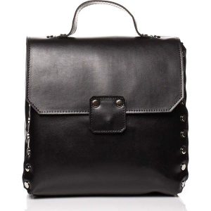 Czarna Elegancka Torebka - Plecak z Metalowymi Nitami. Plecaki marki Molly.pl. Za 139,90 zł.