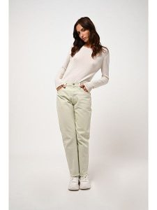 AUTHENTIC CASHMERE Kaszmirowy sweter "Epéna" w kolorze kremowym rozmiar: XL. Brązowe swetry oversize AUTHENTIC CASHMERE, xl, bez wzorów, z kaszmiru, bez ramiączek. Za 228,92 zł.