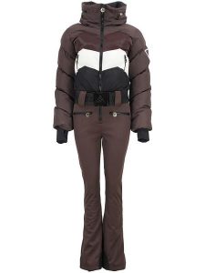 Peak Mountain Kombinezon narciarski "Antiero" w kolorze brązowym rozmiar: XL. Brązowe kurtki sportowe Peak Mountain, m, bez wzorów, z tkaniny, bez kaptura, narciarskie. Za 575,06 zł.