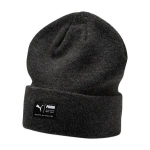 Czapka bez daszka Puma Archive Heather, Dla obu płci. Czarne czapki Puma, bez wzorów, sportowe. Za 77,99 zł.