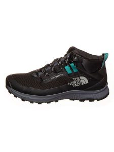 The North Face Buty turystyczne "Cragstone Mid" w kolorze czarno-turkusowym rozmiar: 38. Czarne buty trekkingowe The North Face, z materiału, bez zapięcia. Za 376,85 zł.