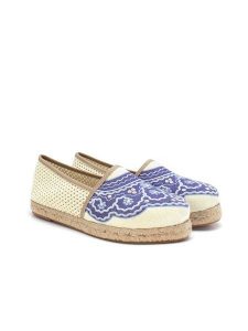 Calceo Espadryle w kolorze kremowo-granatowym rozmiar: 42. Brązowe espadryle Calceo, bez wzorów, bez obcasa. Za 180,06 zł.