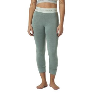 Legginsy 3/4 merino damskie Helly Hansen Lifa. Niebieskie legginsy Helly Hansen, bez wzorów, z wełny. Za 337,00 zł.