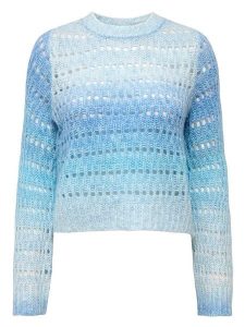 ONLY Sweter w kolorze błękitnym rozmiar: L. Niebieskie swetry oversize ONLY, l, bez wzorów, ze splotem, bez ramiączek. Za 52,67 zł.