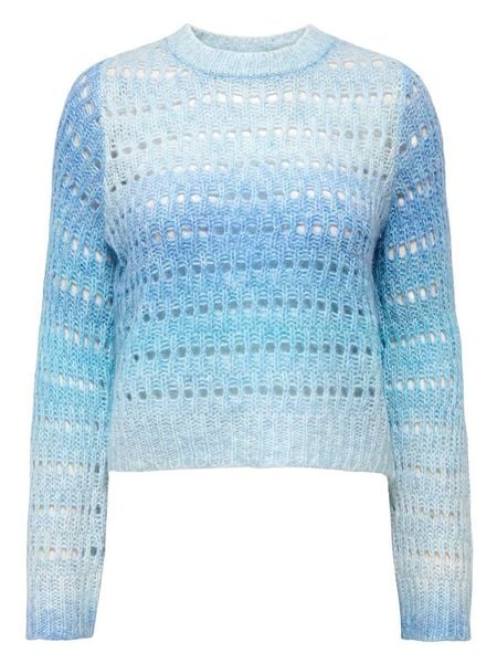 ONLY Sweter w kolorze błękitnym rozmiar: XL. Niebieskie swetry oversize ONLY, xl, bez wzorów, ze splotem, bez ramiączek. Za 41,49 zł.