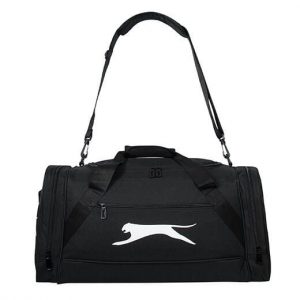 Torba sportowa Slazenger Medium Holdall Bag. Czarne torby podróżne i sportowe Slazenger, bez wzorów, z gumy, na ramię, małe. Za 99,99 zł.