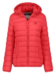 Geographical Norway Kurtka pikowana w kolorze czerwonym rozmiar: XXL. Czerwone kurtki Geographical Norway, xxl, bez wzorów, bez kaptura. Za 163,64 zł.