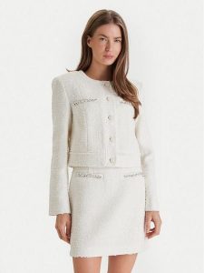 Guess Marynarka W6RL54 WJ632 Écru Regular Fit. Marynarki i żakiety Guess, m, z aplikacjami, z syntetyku. Za 589,99 zł.