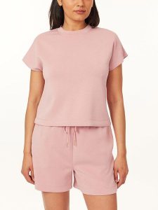 Scotch & Soda Koszulka w kolorze jasnoróżowym rozmiar: M. Różowe bluzki Scotch & Soda, m, bez wzorów, bez kołnierzyka, bez ramiączek. Za 114,17 zł.