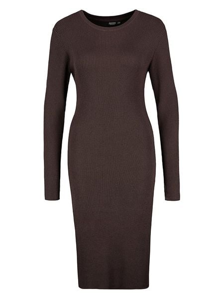 Eight2Nine Sukienka w kolorze brązowym rozmiar: S. Brązowe sukienki Eight2Nine, s, bez wzorów, prążkowane, bez kołnierzyka, bez ramiączek, midi. Za 91,77 zł.