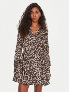 Guess Sukienka koktajlowa W5YK00 WF1T2 Kolorowy Regular Fit. Kombinezony Guess, l, z aplikacjami, z syntetyku, wizytowe, bez kołnierzyka, bez ramiączek. Za 399,99 zł.