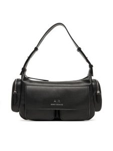 Armani Exchange Torebka XW000404 AF12589 UC001 Czarny. Czarne torebki klasyczne Armani Exchange, bez wzorów, ze skóry, bez dodatków. Za 499,99 zł.