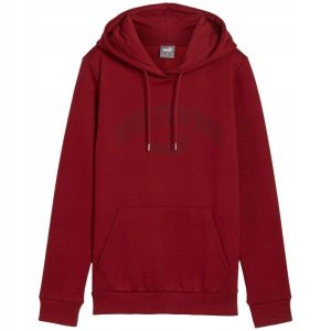 Bluza Z Logo ESS+ Dla Kobiet. Czerwone bluzy Puma, l, bez wzorów, bez kaptura. Za 318,99 zł.