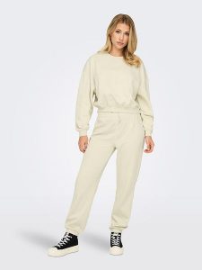 ONLY Bluza w kolorze beżowym rozmiar: M. Brązowe bluzy ONLY, m, bez wzorów, bez kaptura. Za 57,06 zł.