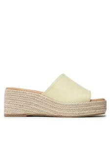 DeeZee Espadryle HRT220719 Zielony. Zielone espadryle DeeZee, bez wzorów, ze skóry, bez obcasa. Za 129,99 zł.