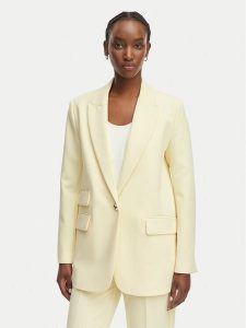 Morgan Marynarka 261-VADO.F Żółty Regular Fit. Żółte marynarki i żakiety Morgan, bez wzorów, z syntetyku. Za 449,99 zł.