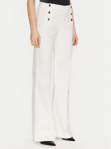 TWINSET Jeansy 251TP2590 Écru Wide Leg. Jeansy Twinset, bez wzorów, z bawełny. Za 579,99 zł.