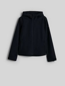 4F Kurtka softshell wiatroodporna membrana 5000 damska - czarna XXL. Czarne kurtki 4f, l, bez wzorów, z softshellu, bez kaptura. Za 299,99 zł.