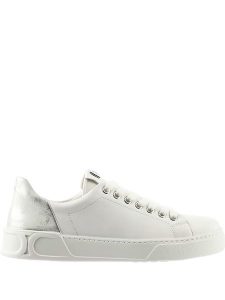 Högl Skórzane sneakersy "Noa" w kolorze biało-srebrnym rozmiar: 42. Białe trampki HÖGL, bez wzorów, bez zapięcia. Za 363,71 zł.