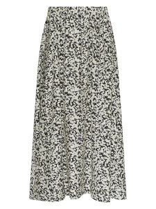 MOSS COPENHAGEN Spódnica w kolorze kremowo-czarnym rozmiar: XL. Brązowe spódnice Moss Copenhagen, xl, bez wzorów, z bawełny, midi. Za 127,65 zł.