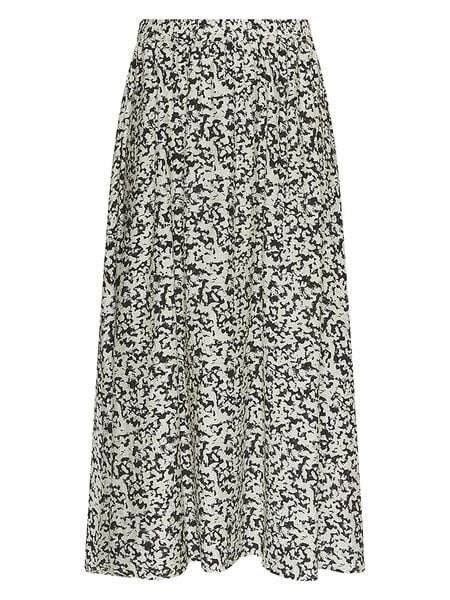 MOSS COPENHAGEN Spódnica w kolorze kremowo-czarnym rozmiar: XL. Brązowe spódnice Moss Copenhagen, xl, bez wzorów, z bawełny, midi. Za 127,65 zł.