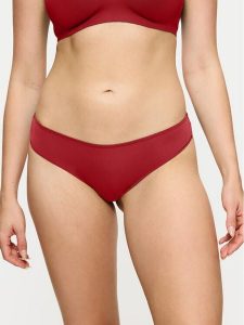 Triumph Figi brazylijskie Lovely Micro 10182554 Czerwony. Czerwone figi Triumph, bez wzorów, z syntetyku. Za 39,99 zł.