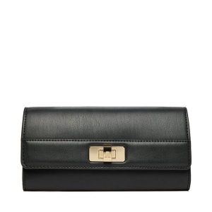 Portfel Tommy Hilfiger. Czarne portfele TOMMY HILFIGER, bez wzorów. Za 329,99 zł.