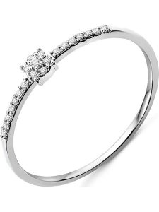 Revoni Złoty pierścionek z diamentami rozmiar: 60. Szare pierścionki Revoni, z diamentem, złote. Za 652,99 zł.