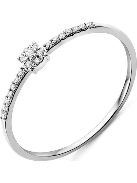 Revoni Złoty pierścionek z diamentami rozmiar: 56. Szare pierścionki Revoni, z diamentem, złote. Za 632,42 zł.